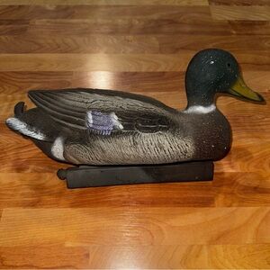 Beautiful Vintage Flambeau Mallard Decoy Duck 17” USA Made Purple Stripe In Wing